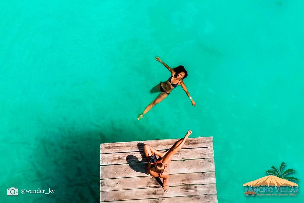 Hotel Pancho Villas Bacalar - Free Bikes And Paddles ภายนอก รูปภาพ